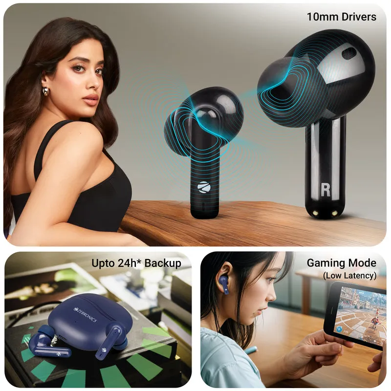 Zebronic Wireless Bluetooth Earbuds Blue Zeb Pods 131 (ZEB-PODS zi 8) view 3